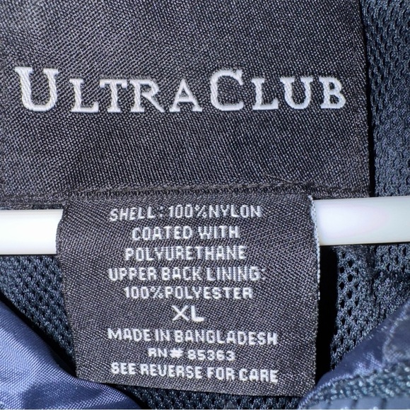 Vtg SUNY Oswego Storm Chasers Rain Jacket Men’s XL Navy Blue With Hood Very Rare - Picture 4 of 13